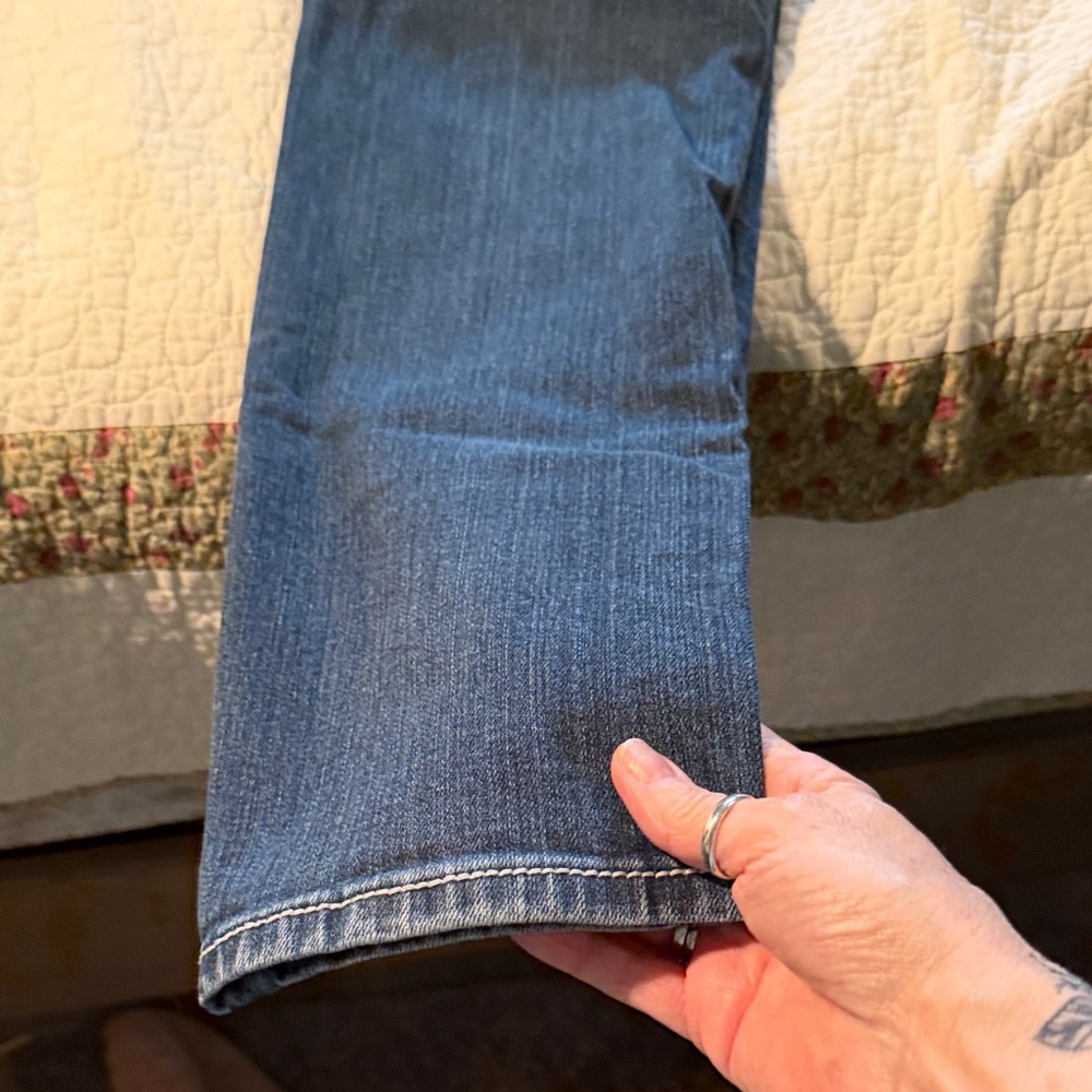 Miss Me Blue Boot Cut Jeans with Embellished Pockets - Picture 4 of 7